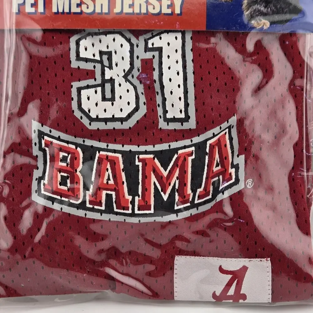 Alabama Crimson Tide Mesh Dog Jersey Bama #31 Size Small SM Pets First New